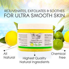 The Keys Salt Scrub coarse sea salt texture that exfoliates skin