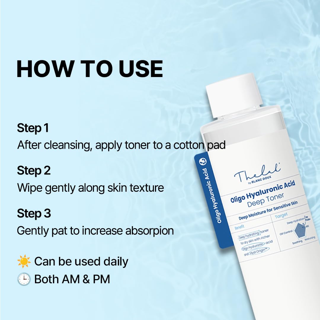 THE LAB BY BLANC DOUX label ingredient list highlighting oligo hyaluronic acid benefit