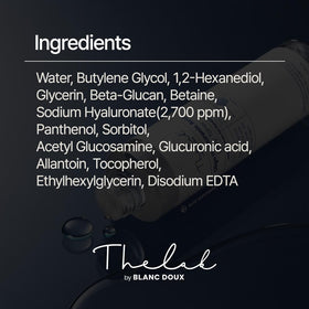 THE LAB BY BLANC DOUX lifestyle bathroom shelf display suggesting daily routine benefit