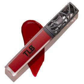 The Lip Bar front packaging showing Bawse Lady blue-red color and benefit: bold payoff