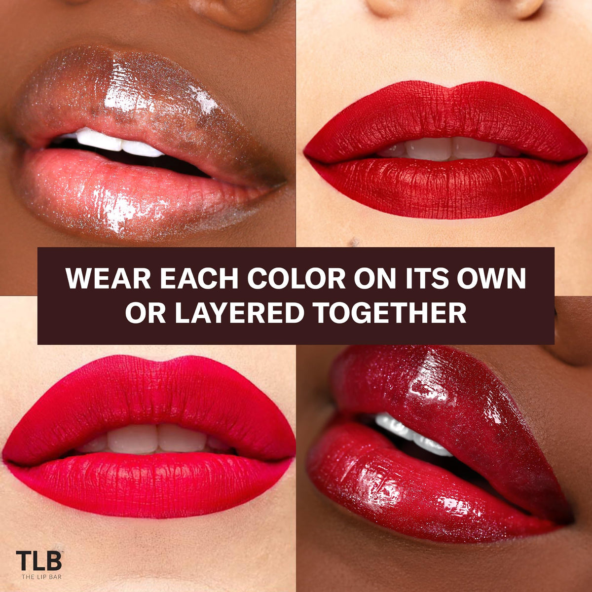 The Lip Bar Bawse Lady matte swatch showing bold blue-red pigment