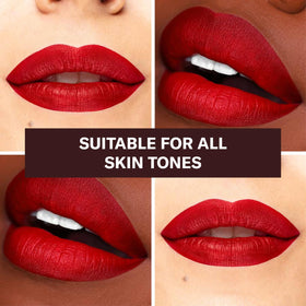 The Lip Bar applicator close-up showing wand shape for precise application and control