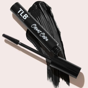 The Lip Bar mascara swatch texture demonstrating ultra-black pigment and smooth finish
