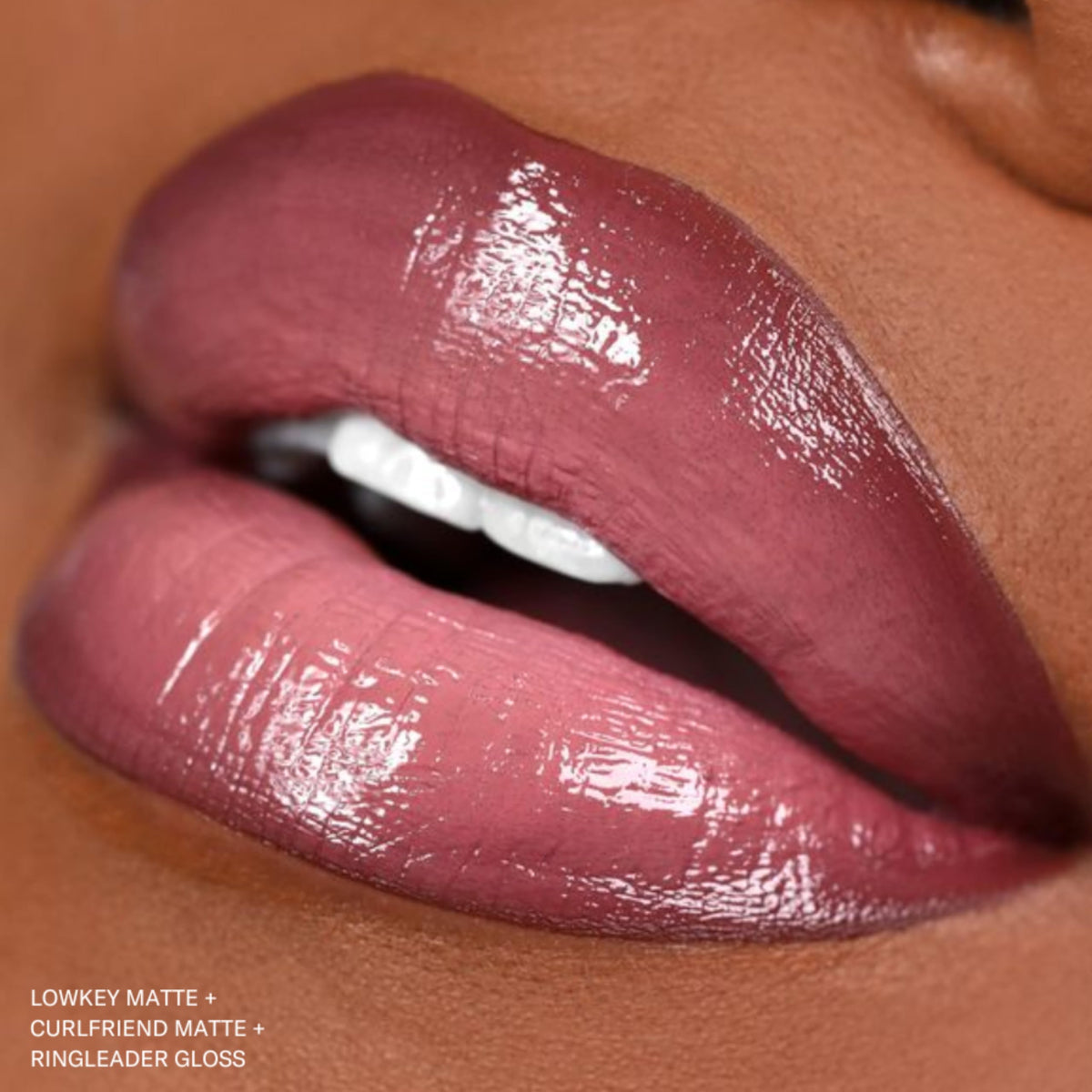 The Lip Bar model wearing Curlfriend in a lifestyle setting showcasing confident color benefit