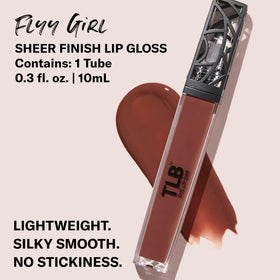 The Lip Bar Flyy Girl doe-foot applicator displaying smooth glide benefit