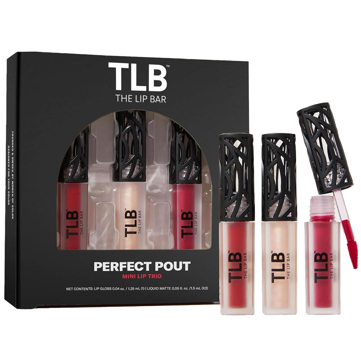 The Lip Bar front packaging showing mini trio, great for gifting