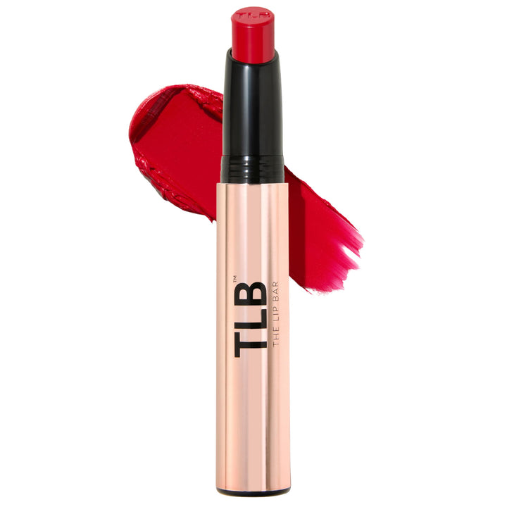 The Lip Bar front packaging showing Muse deep berry and easy selection benefit