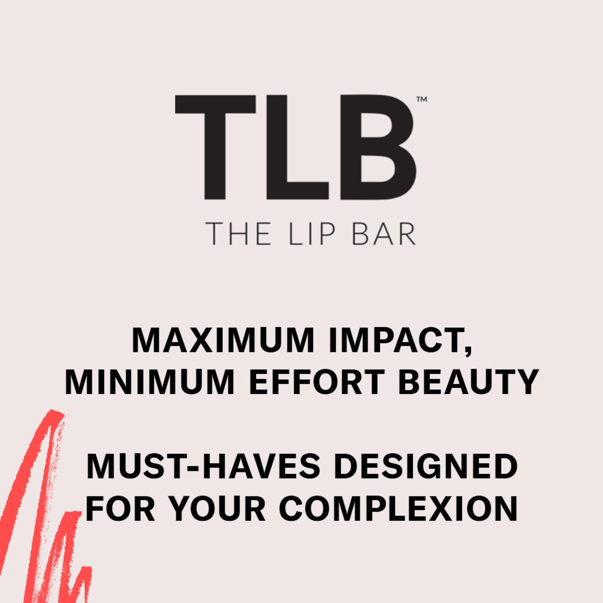 The Lip Bar ingredients panel label highlighting oils and vitamin E nourishing benefit