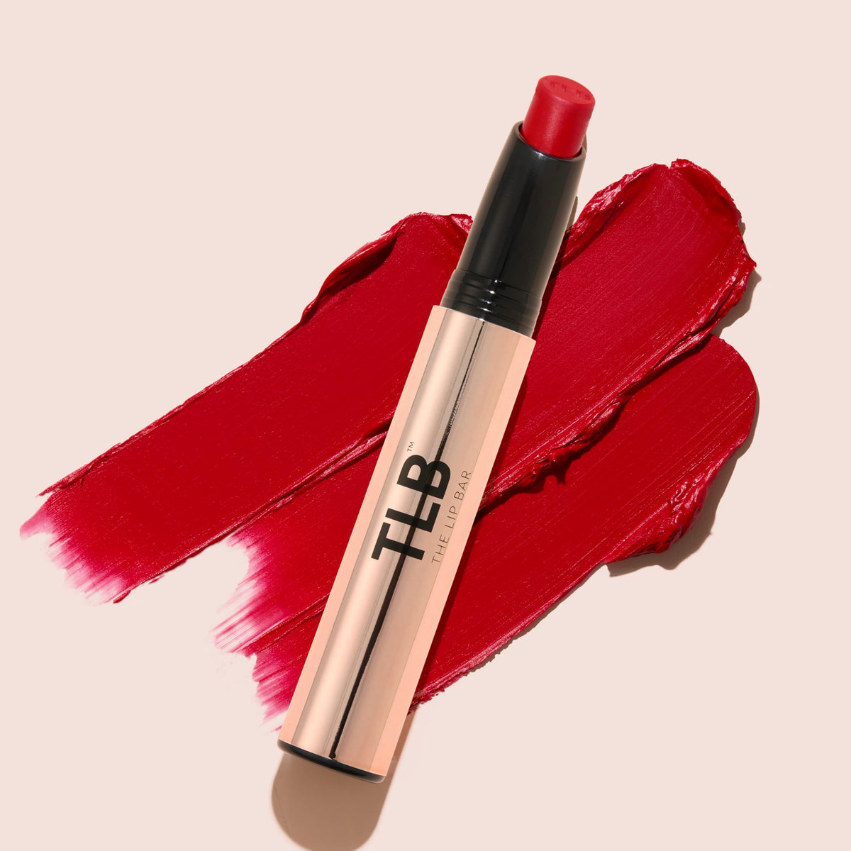 The Lip Bar lipstick on lips demonstrating wearable matte finish and comfort benefit