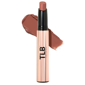 The Lip Bar front packaging showing slim matte bullet, clear shade view and portability