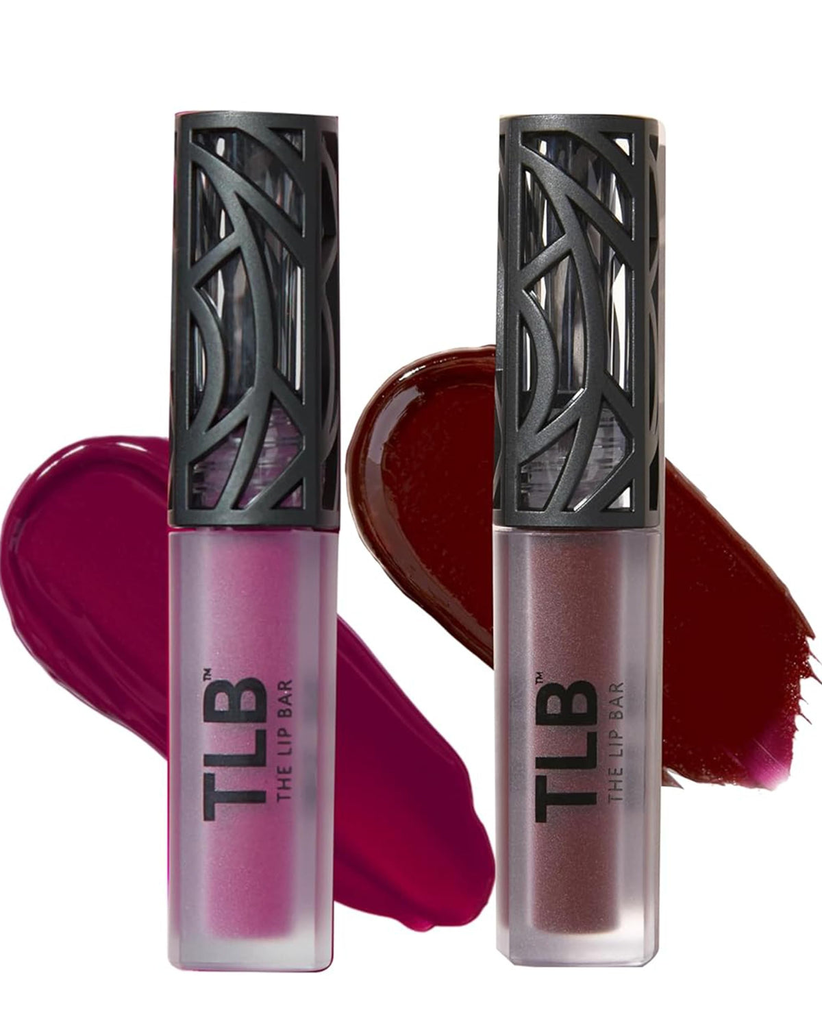 The Lip Bar duo pack front view highlighting both shades and bold finish benefits