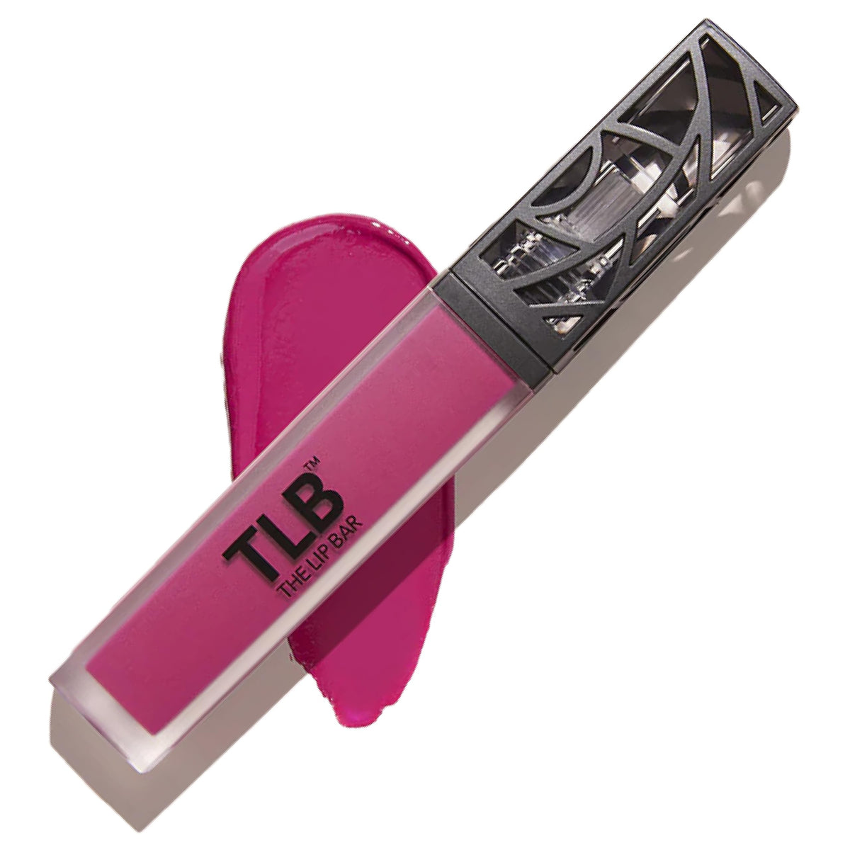 The Lip Bar front packaging showing bold electric pink shade and product name