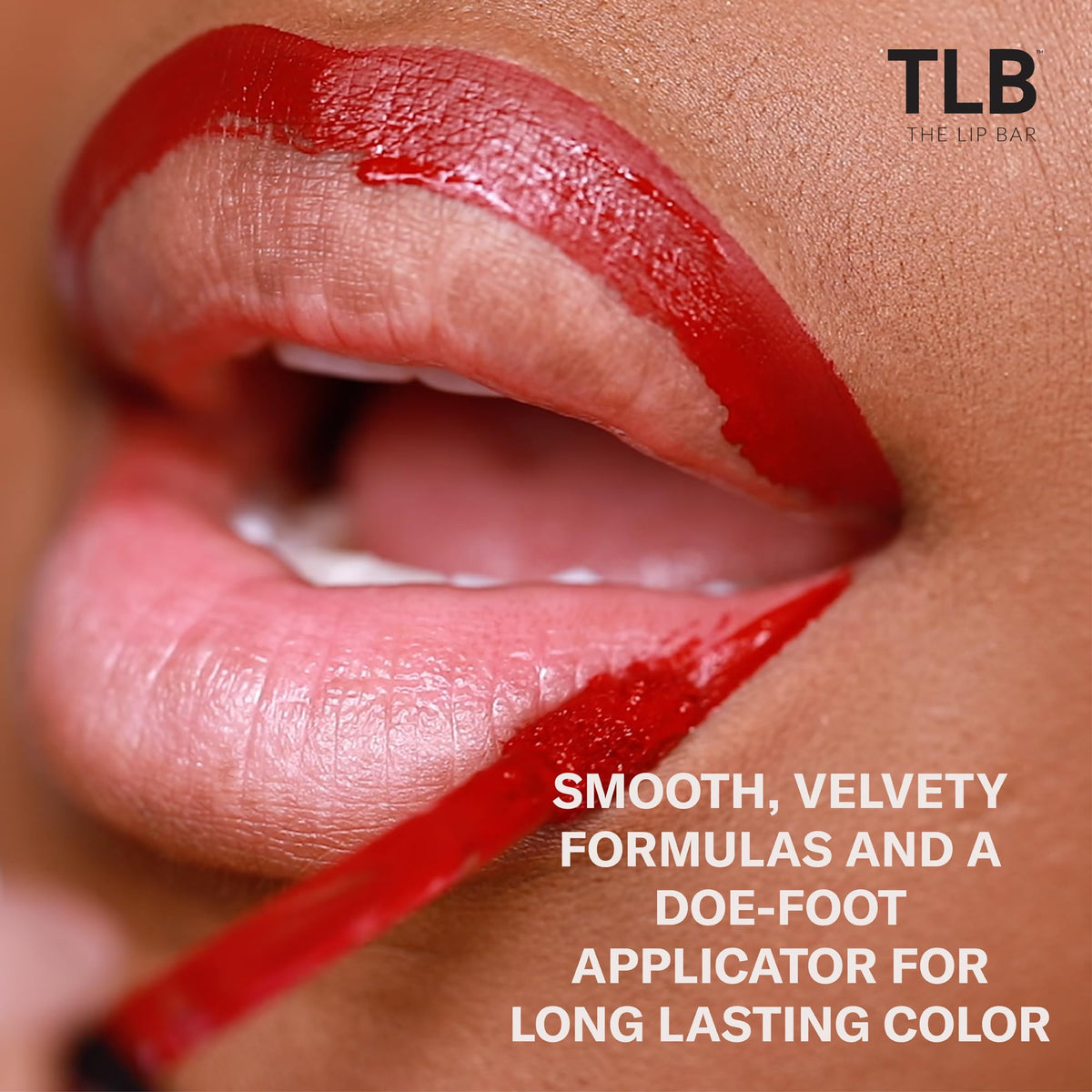Texture swipe of Playmate showing high-pigment glossy-to-matte transition