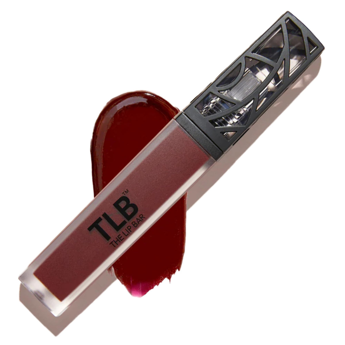 The Lip Bar Rebel front packaging shows deep burgundy shade and product benefit