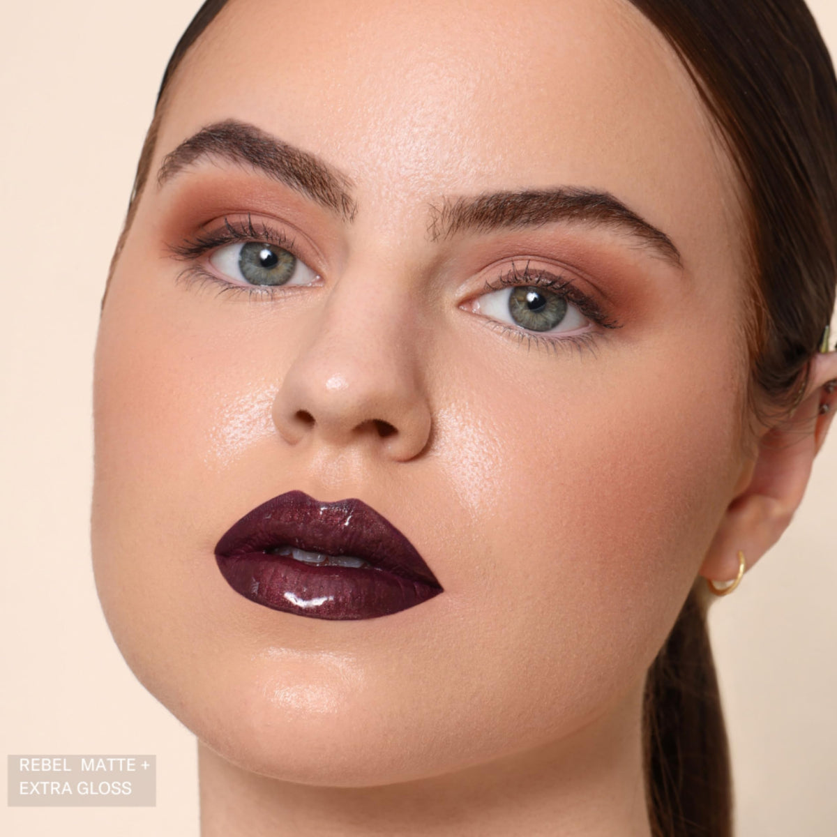 The Lip Bar Rebel size comparison shows compact .24 fl oz benefit for travel