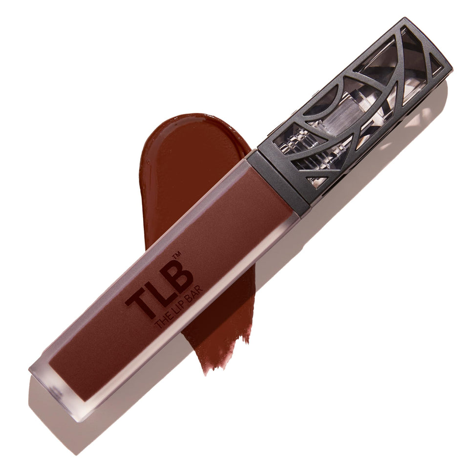 The Lip Bar front packaging showing Savage shade and tube benefit long-lasting wear