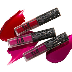 The Lip Bar arm swatches of Bawse Lady Muse Playmate showing true color payoff