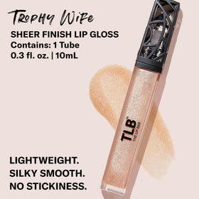 The Lip Bar Trophy Wife doe-foot applicator displaying smooth glide and precise application benefit