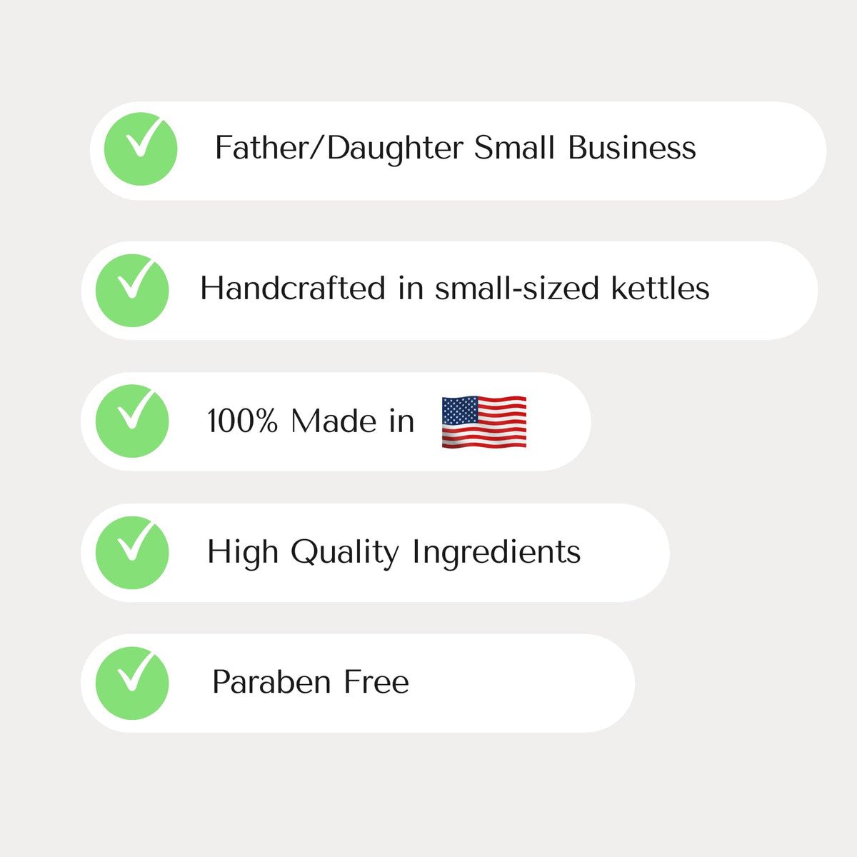 The Lotion Company ingredients label detail highlighting aloe vera and paraben-free benefits