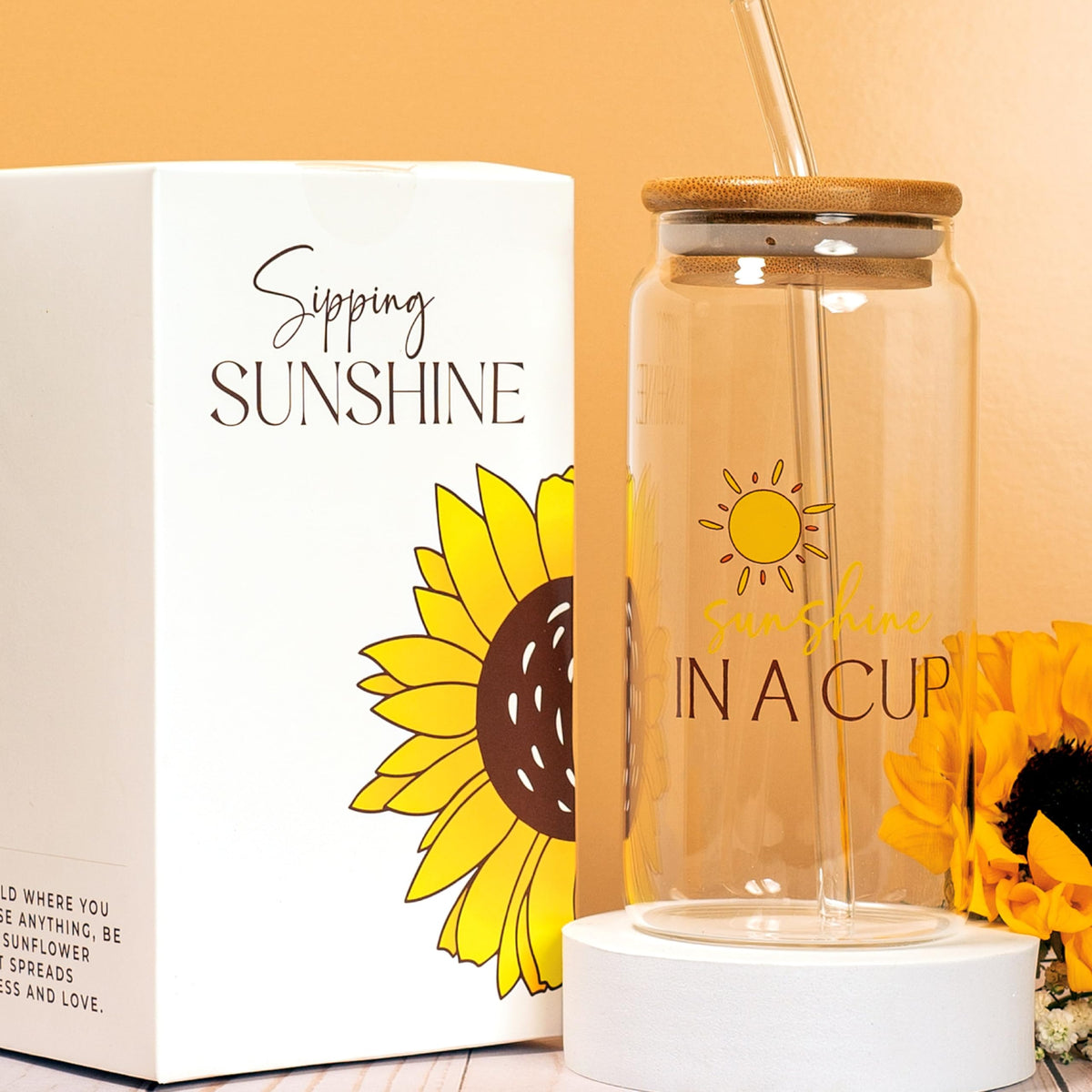 The Love Crate Co lavender soy candle burning to show warm ambiance and long burn benefit