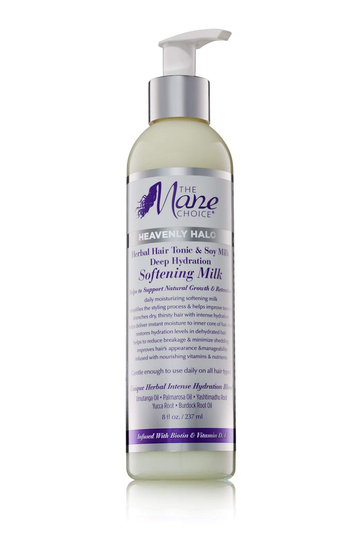 The Mane Choice front packaging of Heavenly Halo 8oz showing label and product benefits