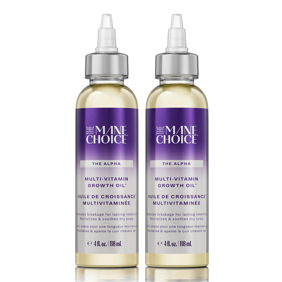 The Mane Choice front packaging showing bottle and label, highlighting nourishing benefits