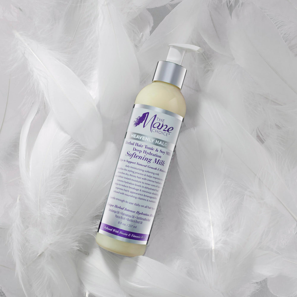 Application of Heavenly Halo to damp hair demonstrating The Mane Choice easier detangling