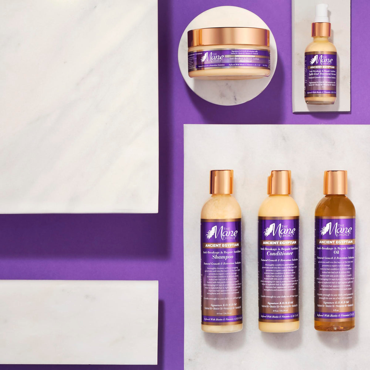 The Mane Choice conditioner being applied to wet hair for easier detangling