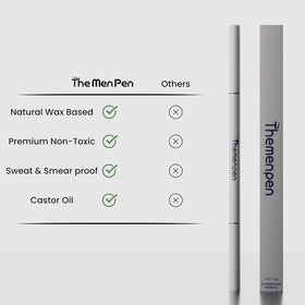 The Men Pen applied to eyebrow demonstrating precise filling and defined look