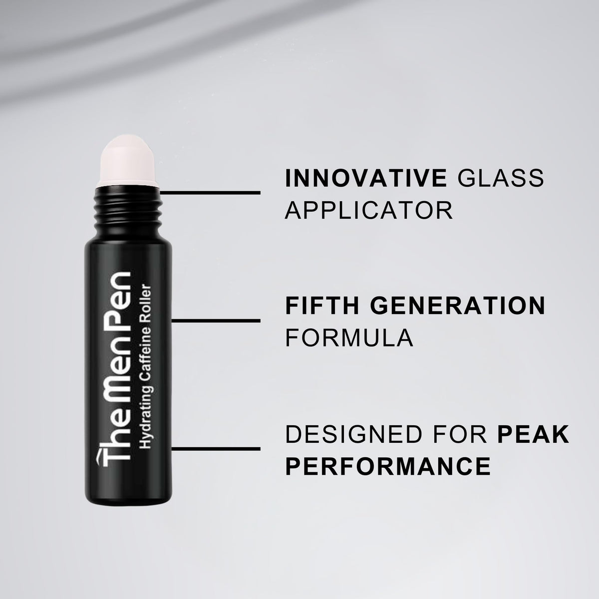The Men Pen eyebrow filler application on brow demonstrating precise hair-like strokes