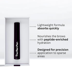 The Men Pen caffeine roller held in hand delivering cooling application benefit