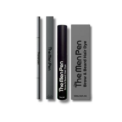 The Men Pen front packaging in black showing compact travel-ready grooming