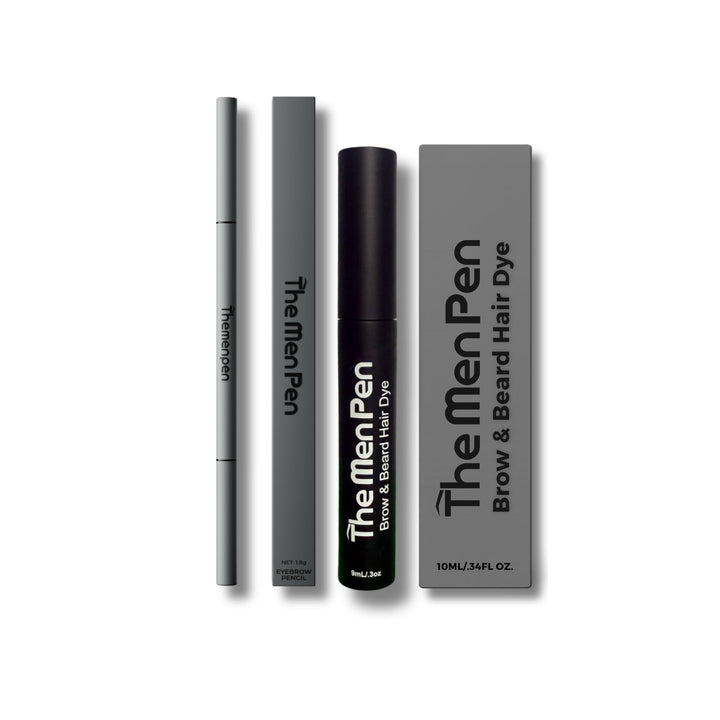 The Men Pen front packaging in black showing compact travel-ready grooming