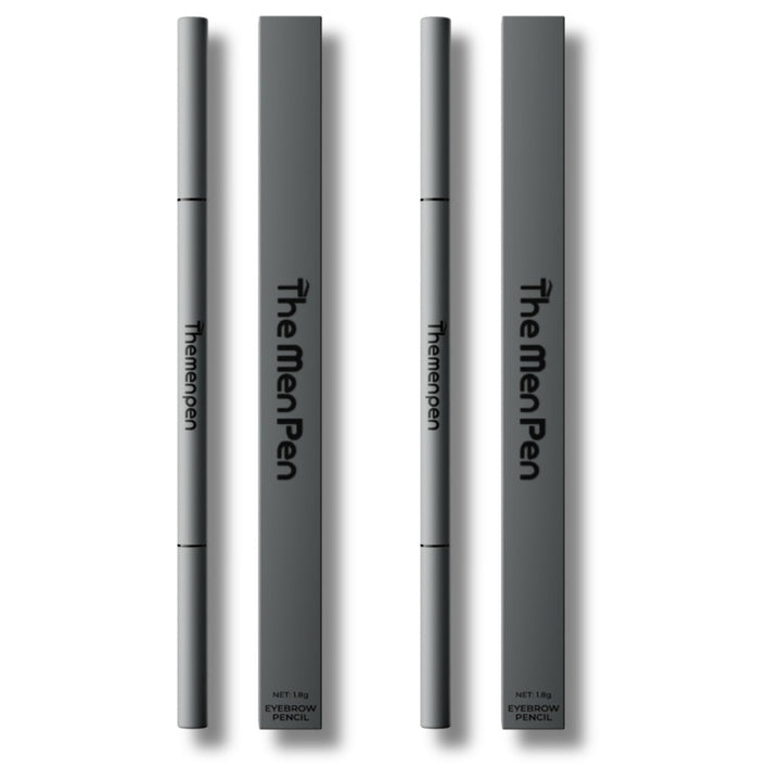 The Men Pen front packaging showing product and dark brown shade, easy identification benefit