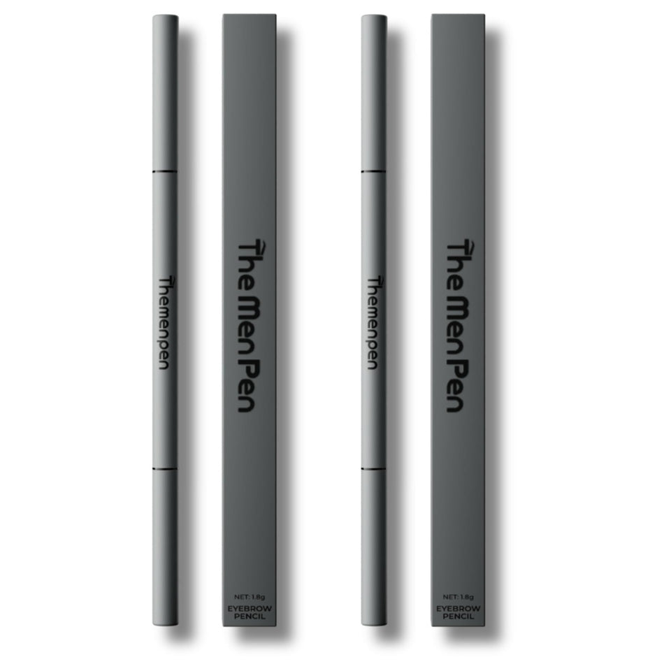 The Men Pen front packaging showing product and dark brown shade, easy identification benefit