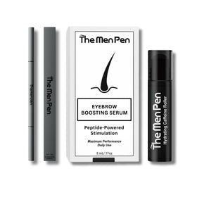 The Men Pen front packaging showing the full grooming trio and travel-ready design