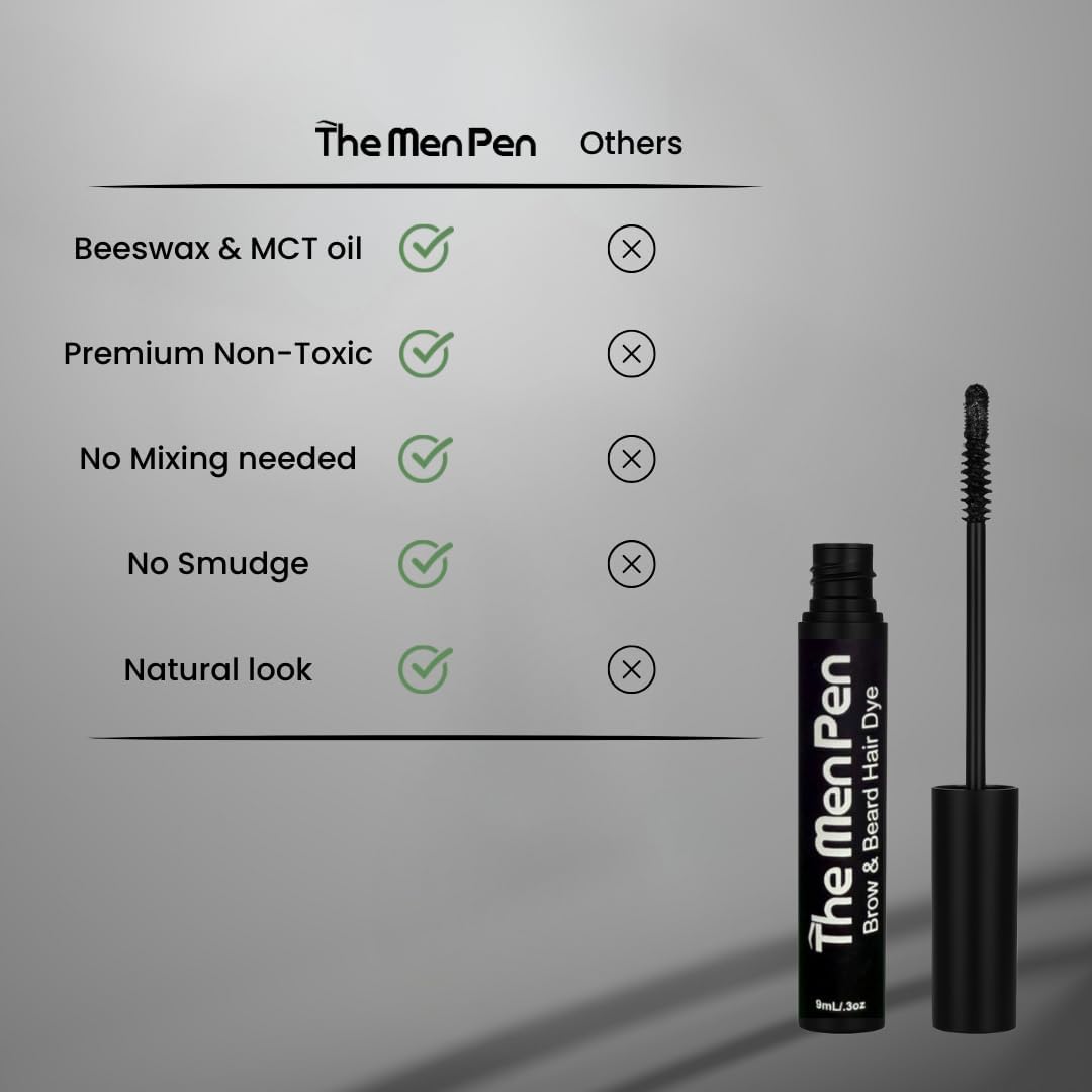 The Men Pen precision applicator close-up for accurate eyebrow and beard shaping