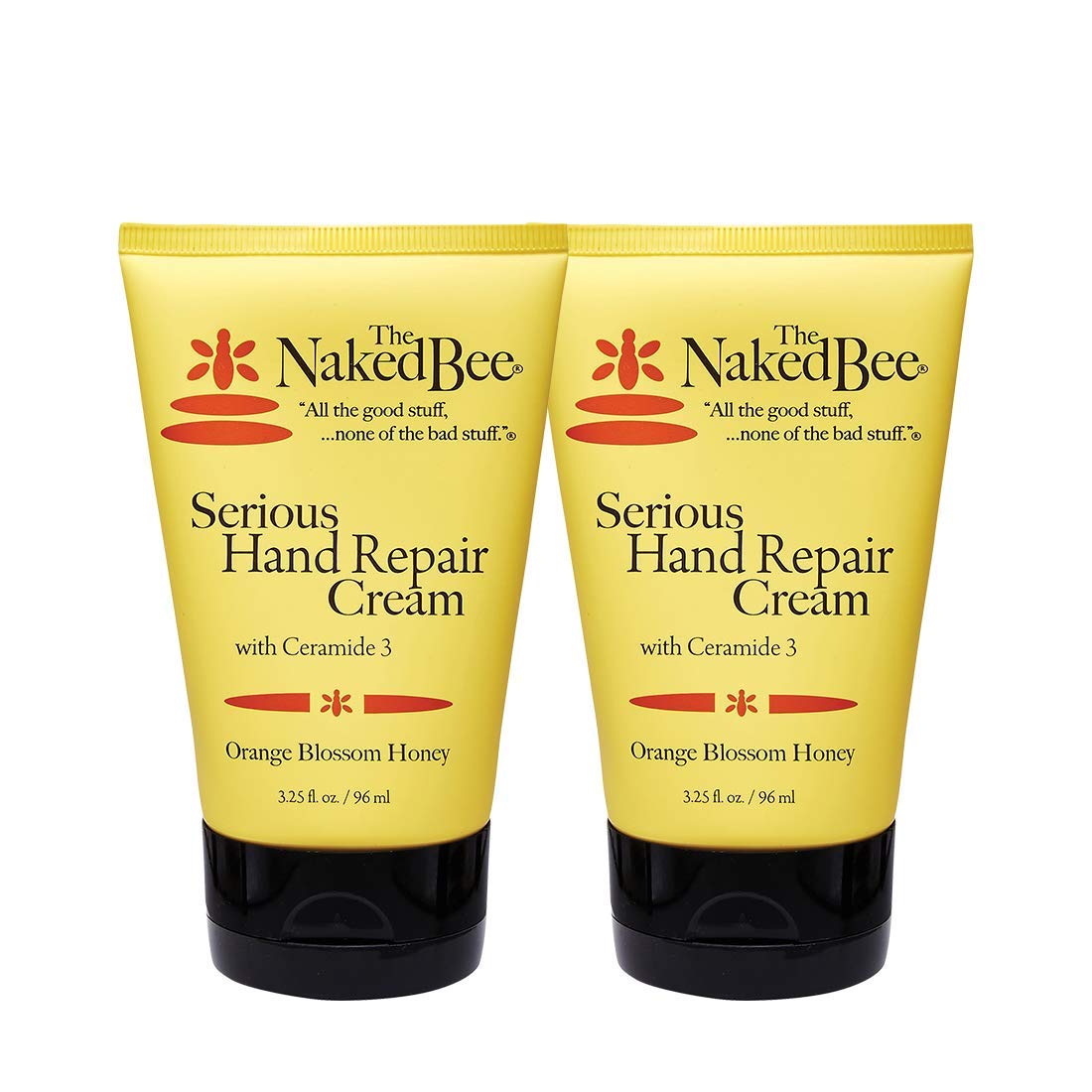 The Naked Bee front packaging two-pack showing orange blossom honey scent and value