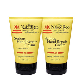 The Naked Bee front packaging two-pack showing orange blossom honey scent and value