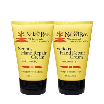 The Naked Bee front packaging two-pack showing orange blossom honey scent and value
