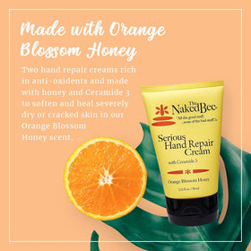 The Naked Bee tube cap and label detail showing ingredient clarity benefit