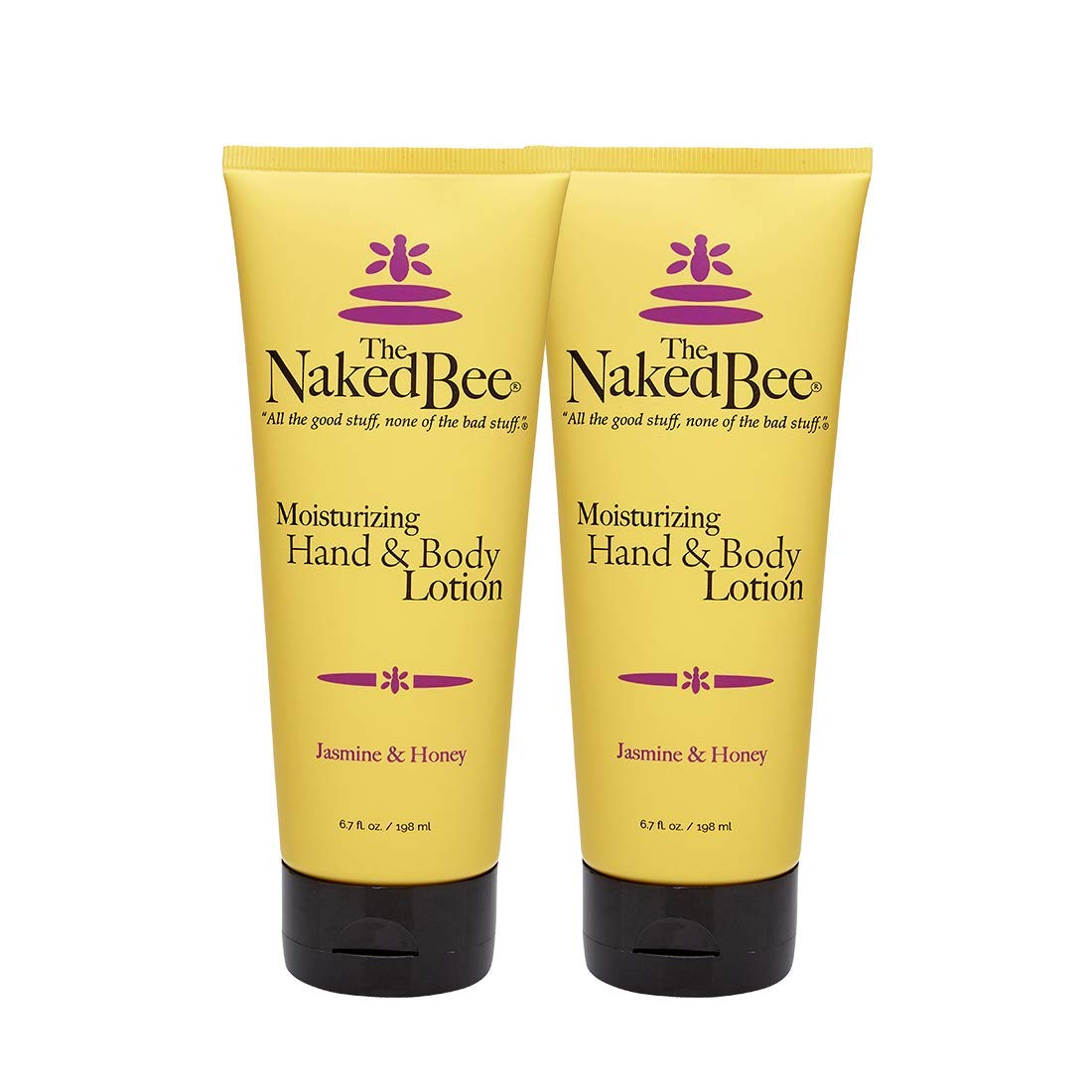 The Naked Bee front packaging showing jasmine and honey scent and benefits