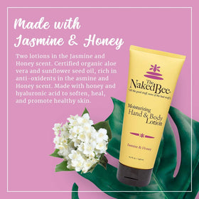 The Naked Bee lotion open cap close-up showing creamy texture and hydration