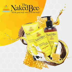 The Naked Bee three-pack arranged to display quantity and subtle honey scent
