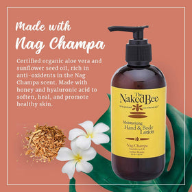 The Naked Bee pump dispenser detail highlighting convenient, mess-free use