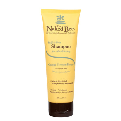 The Naked Bee front label showing product name and orange blossom scent benefit