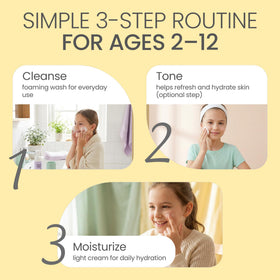 The Natural and Organic Family rose toner mist being spritzed to hydrate and refresh skin