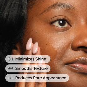 The Ordinary serum on hand illustrating finish and quick absorption benefit