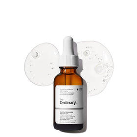 The Ordinary front packaging showing bottle and label, clear product recognition and trust