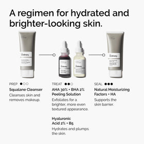 The Ordinary duo bottles side-by-side for scale comparison and travel-friendly one-ounce sizes benefit